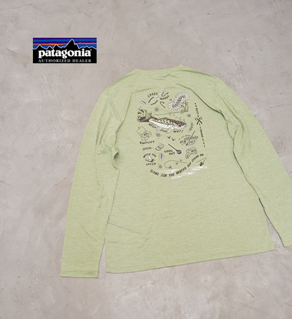 【patagonia】パタゴニア men's L/S Capilene Cool Daily Fish Graphic Shirt ※ネコポス可