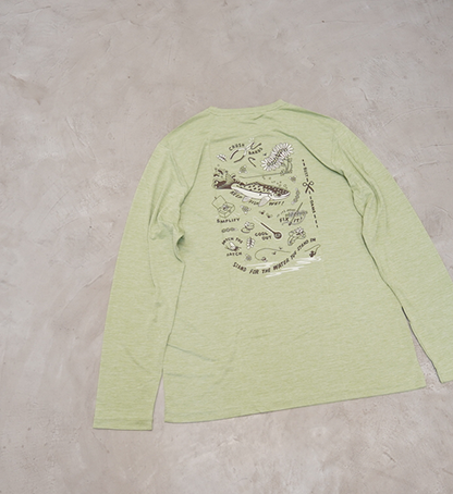 【patagonia】パタゴニア men's L/S Capilene Cool Daily Fish Graphic Shirt ※ネコポス可