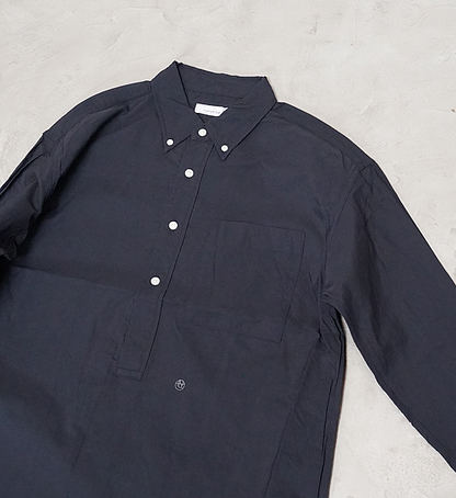 【nanamica】ナナミカ women's Button Down Wind Shirt Dress "Dark Navy"