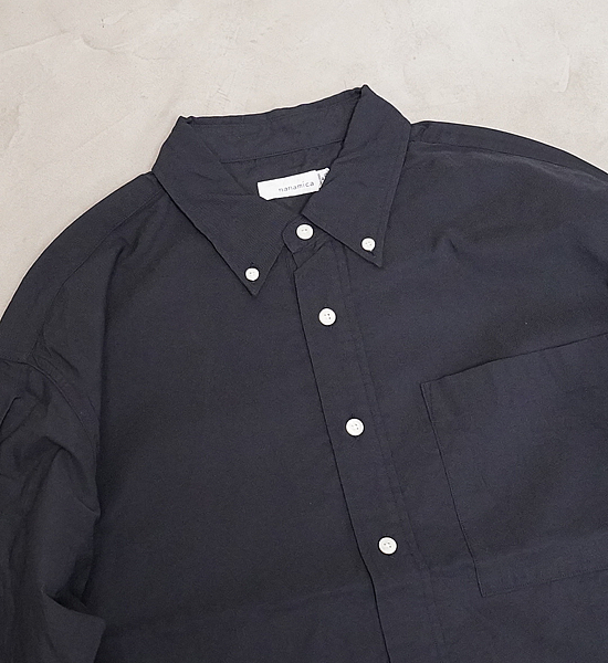 【nanamica】ナナミカ women's Button Down Wind Shirt Dress "Dark Navy"