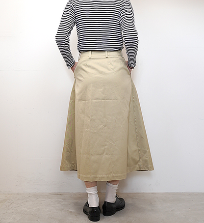 【nanamica】ナナミカ women's Chino Skirt "Khaki"