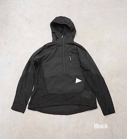 【and wander】アンドワンダー men's alpha direct hoodie "2Color"