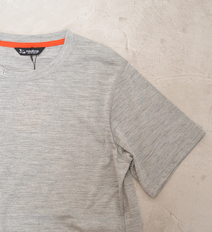 【milestone】マイルストーン unisex Daybreak Merino T-Shirt "2Color" ※ネコポス可