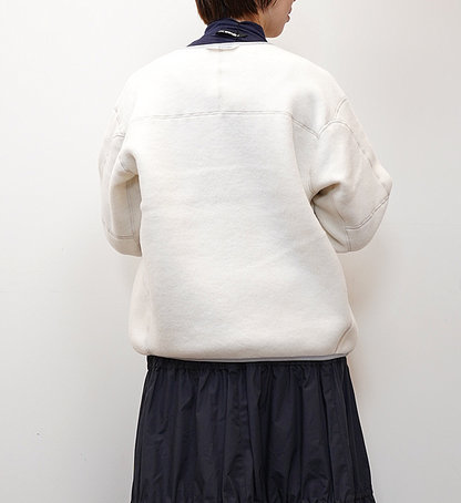 【and wander】アンドワンダー women's wool fleece cardigan "3Color"