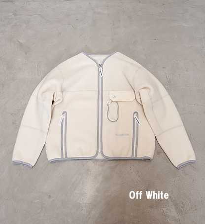 【and wander】アンドワンダー women's wool fleece cardigan "3Color"