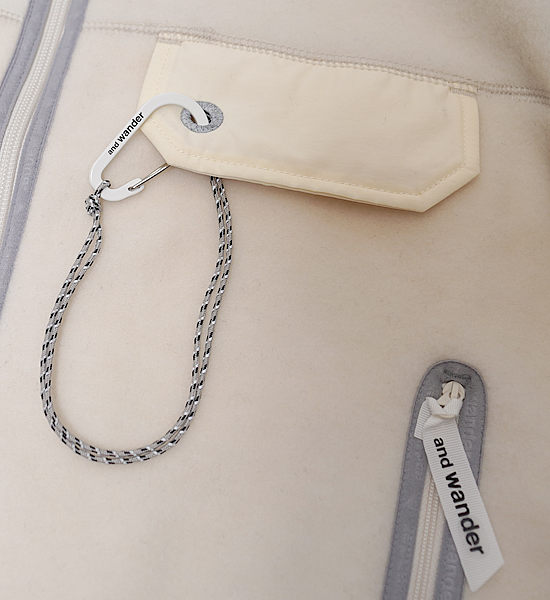 【and wander】アンドワンダー women's wool fleece cardigan "3Color"