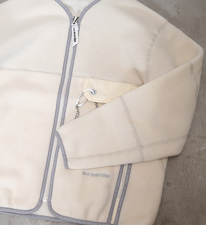 【and wander】アンドワンダー women's wool fleece cardigan "3Color"