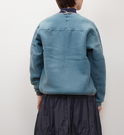 【and wander】アンドワンダー women's wool fleece cardigan "3Color"