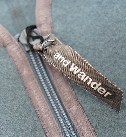 【and wander】アンドワンダー women's wool fleece cardigan "3Color"