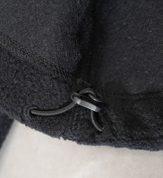 【and wander】アンドワンダー men's top fleece jacket "Black"