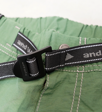 【and wander】アンドワンダー women's Ny taffeta hiker pants "3Color"