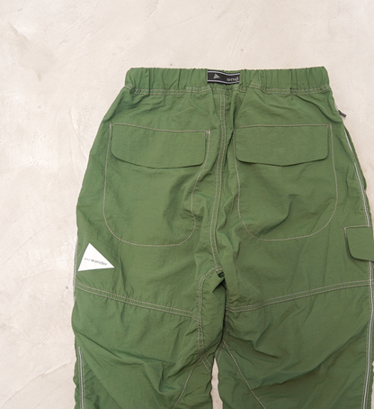 【and wander】アンドワンダー women's Ny taffeta hiker pants "3Color"