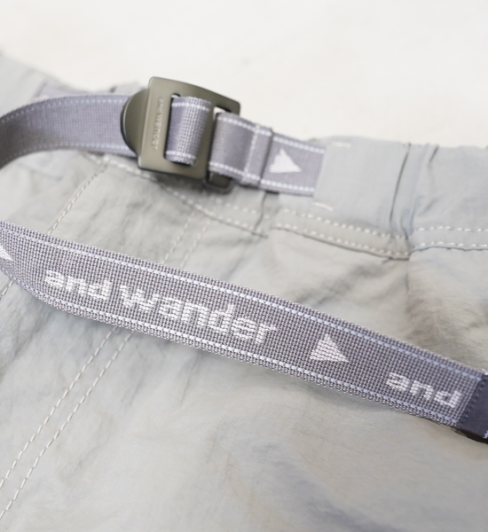 【and wander】アンドワンダー women's Ny taffeta hiker pants "3Color"