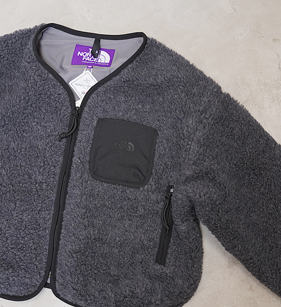 【THE NORTH FACE PURPLE LABEL】ノースフェイスパープルレーベル women's Wool Boa WINDSTOPPER Field Cardigan