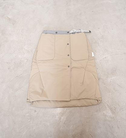 【and wander】アンドワンダー women's top fleece skirt "2Color"