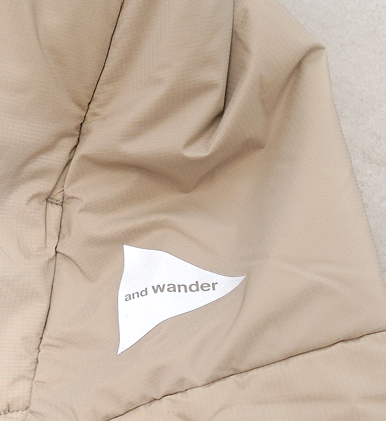 【and wander】アンドワンダー women's top fleece skirt "2Color"