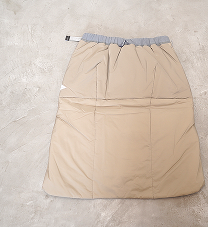 【and wander】アンドワンダー women's top fleece skirt "2Color"