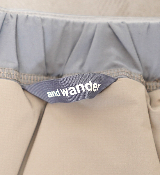 【and wander】アンドワンダー women's top fleece skirt "2Color"