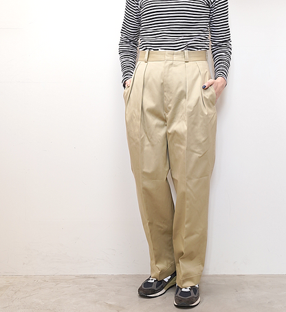 【nanamica】ナナミカ women's Double Pleat Chino Pants "2Color"