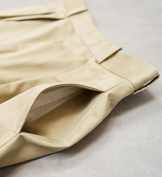 【nanamica】ナナミカ women's Double Pleat Chino Pants "2Color"