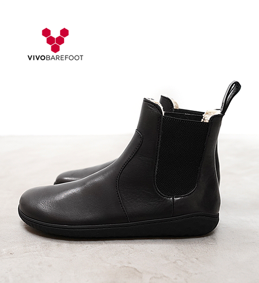 【VIVOBAREFOOT】ビボベアフット women's Geo Chelsea Winter "Obsidian"