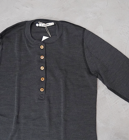 【ACLIMA】アクリマ women's WarmWool Granddad Shirt "2Color"