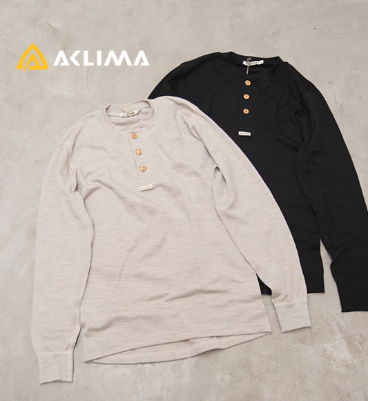 【ACLIMA】アクリマ men's WarmWool Granddad Shirt "2Color"