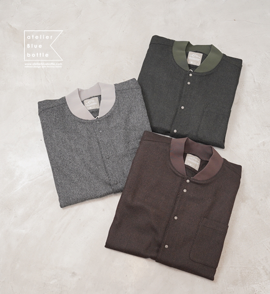 【atelier Blue bottle】アトリエブルーボトル Neo Wool Shirts 2023 "4Color"