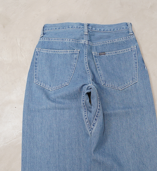 【nanamica】ナナミカ women's 5Pockets Straight Denim Pants "Indigo Bleach"