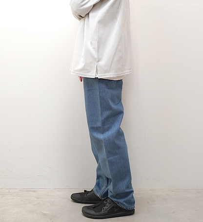 【nanamica】ナナミカ women's 5Pockets Straight Denim Pants "Indigo Bleach"