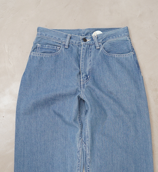 【nanamica】ナナミカ women's 5Pockets Straight Denim Pants "Indigo Bleach"