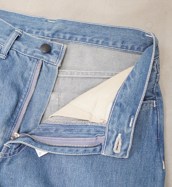 【nanamica】ナナミカ women's 5Pockets Straight Denim Pants "Indigo Bleach"