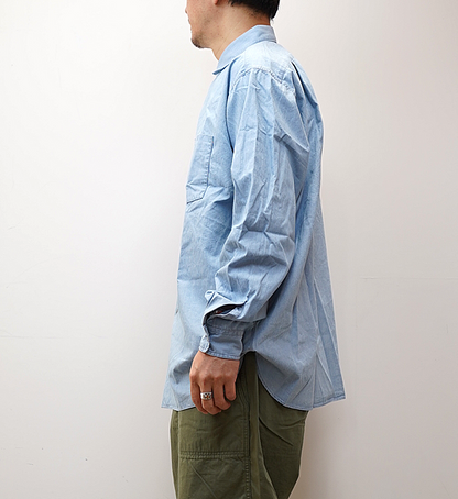 【nanamica】ナナミカ men's Regular Collar Chambray Shirt "Indigo Bleach"