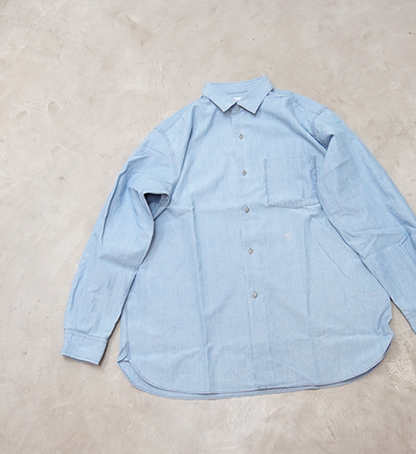 【nanamica】ナナミカ men's Regular Collar Chambray Shirt "Indigo Bleach"