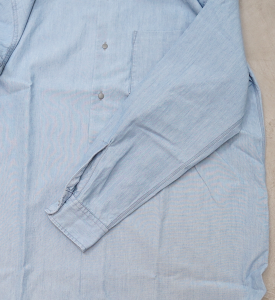 【nanamica】ナナミカ men's Regular Collar Chambray Shirt "Indigo Bleach"