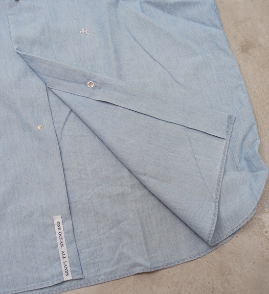 【nanamica】ナナミカ men's Regular Collar Chambray Shirt "Indigo Bleach"