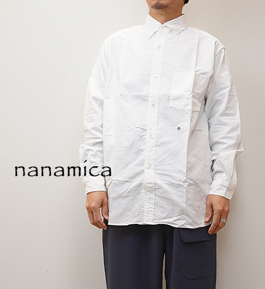 【nanamica】ナナミカ men's Button Down Wind Shirt "White"