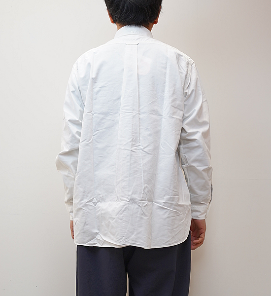 【nanamica】ナナミカ men's Button Down Wind Shirt "White"