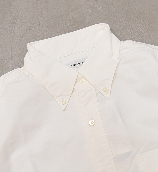 【nanamica】ナナミカ men's Button Down Wind Shirt "White"