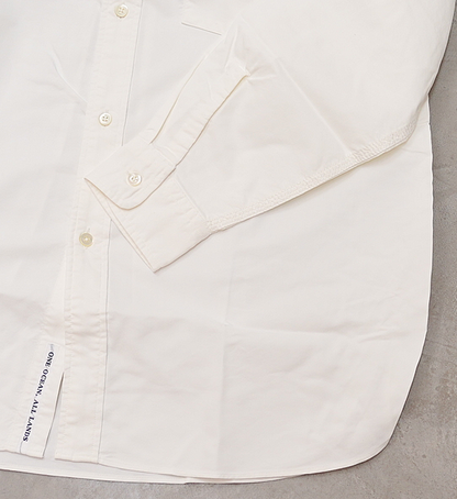 【nanamica】ナナミカ men's Button Down Wind Shirt "White"