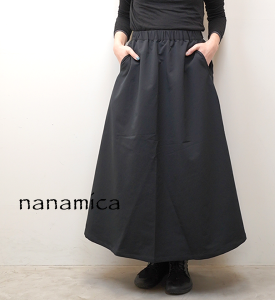 【nanamica】ナナミカ women's ALPHADRY Skirt "Black"