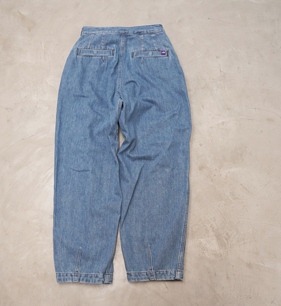 【THE NORTH FACE PURPLE LABEL】ノースフェイスパープルレーベル women's Denim Wide Tapered Field Pants "Indigo Blue"