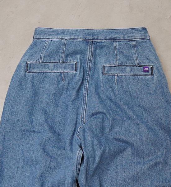 【THE NORTH FACE PURPLE LABEL】ノースフェイスパープルレーベル women's Denim Wide Tapered Field Pants "Indigo Blue"