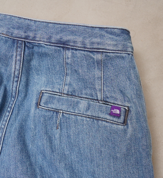 【THE NORTH FACE PURPLE LABEL】ノースフェイスパープルレーベル women's Denim Wide Tapered Field Pants "Indigo Blue"