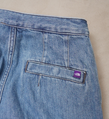 【THE NORTH FACE PURPLE LABEL】ノースフェイスパープルレーベル women's Denim Wide Tapered Field Pants "Indigo Blue"