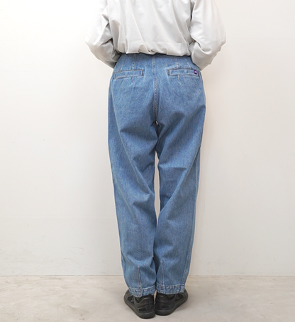 【THE NORTH FACE PURPLE LABEL】ノースフェイスパープルレーベル women's Denim Wide Tapered Field Pants "Indigo Blue"