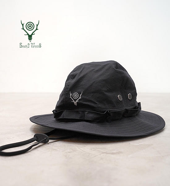 【South2 West8】サウスツーウエストエイト Jungle Hat-Nylon Oxford "Black"