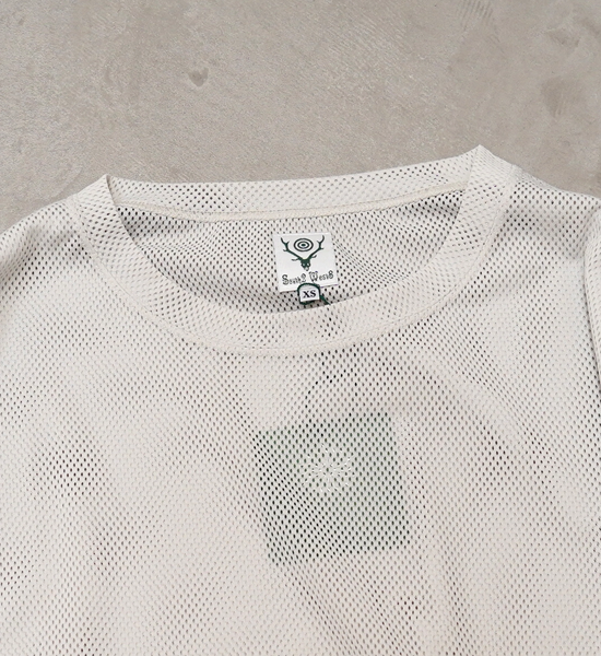 【South2 West8】サウスツーウエストエイト women's S.S. Crew Neck Shirt - Knit Mesh "2Color"