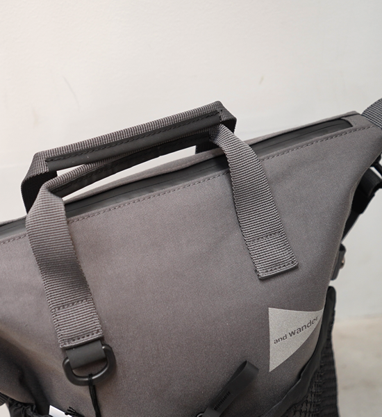 【and wander】アンドワンダー PE/CO 2way bag "2Color"