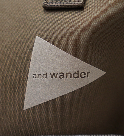 【and wander】アンドワンダー PE/CO 2way bag "2Color"